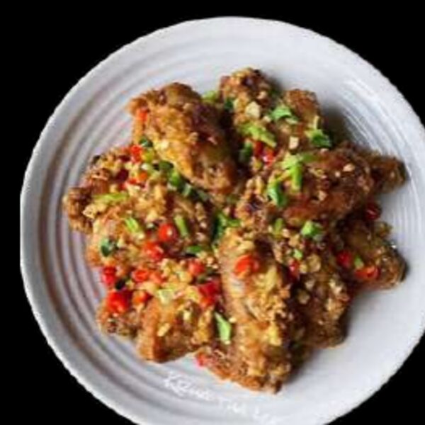 Жареная курица с чили